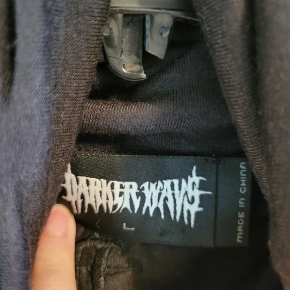 Darker Wavs Echo Sheer Hooded Mini Dress Black - Picture 5 of 7